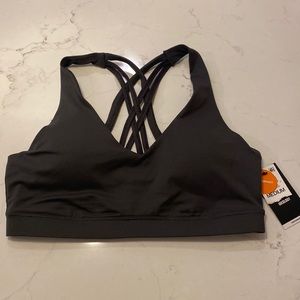 NWT Gray Sports Bra SzM